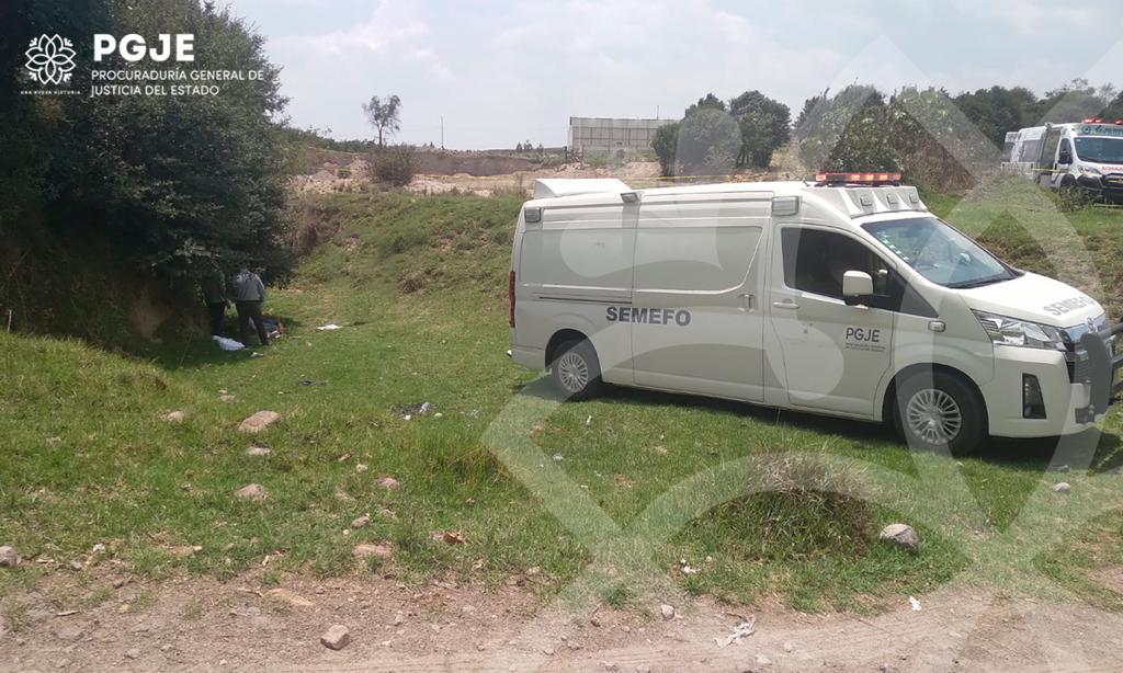 PGJE integra carpeta de investigación por localización de hombre sin vida en San Pablo del Monte